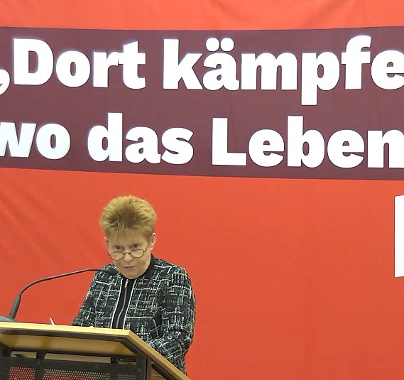 Petra Pau - Eröffnungsrede der LVV Die Linke Berlin; Foto: privat