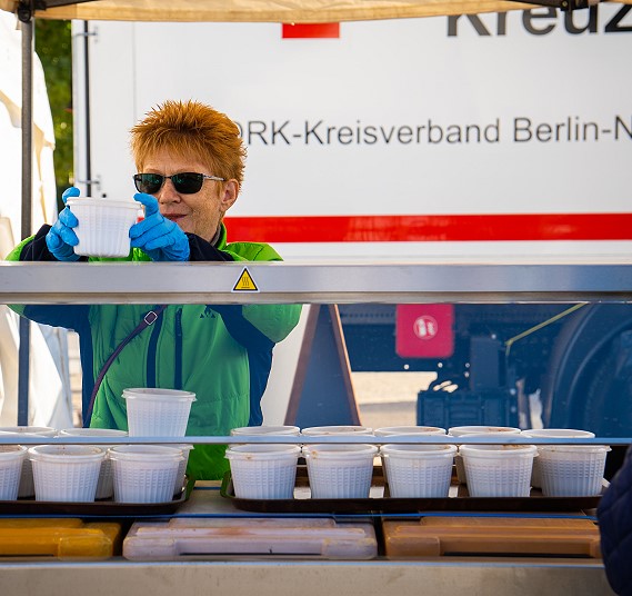 DRK-Aktion in Marzahn-Hellersdorf; Foto: DRK Berlin Nord-Ost